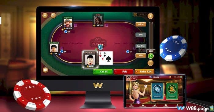 Chơi Poker trên W88 thưởng 90,000 VND tiền cược miễn phí (2)